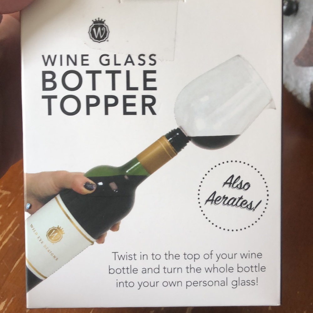 NEW Wine Glass Bottle Topper - I Only Have Time for 1 Glass